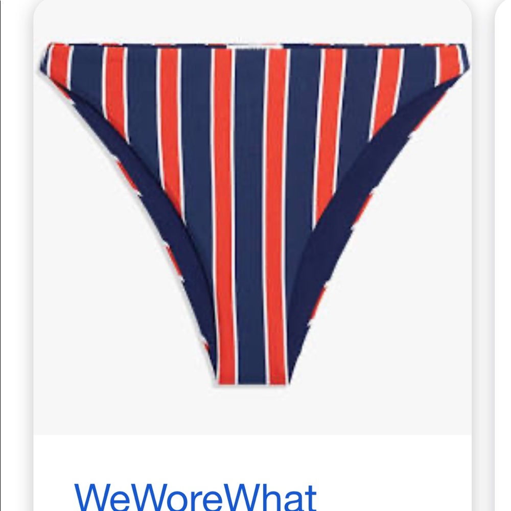 Weworewhat Amber Bottom - Navy Stripe